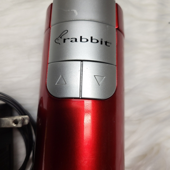 Metrokane Rabbit Rechargeable Wine Bottle Opener, Red & Silver - Picture 2 of 5